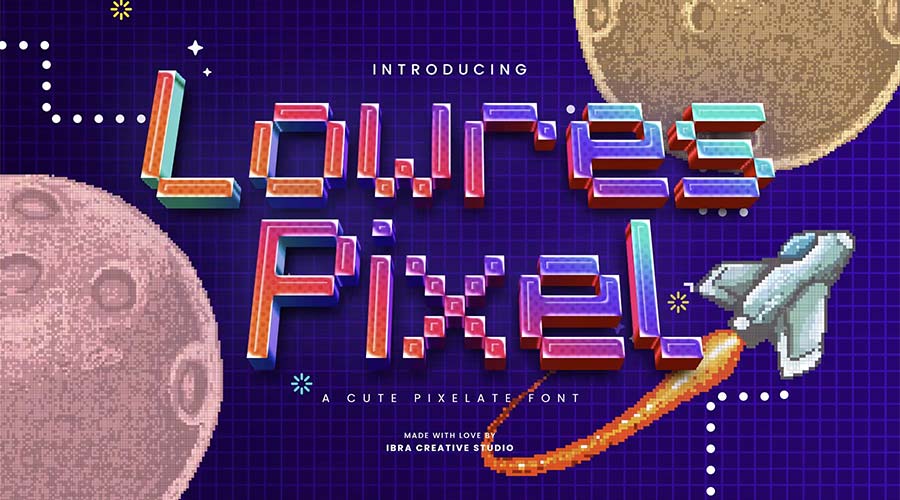 20+ Best Free Pixel Fonts for Creatives